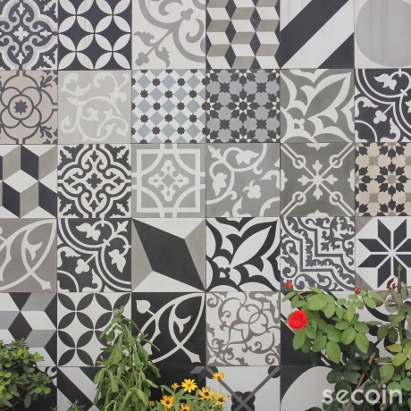 Patchwork - black & white tone